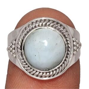 BOUTIQUE SCOLECITE 925 STERLING BOUTIQUE
SILVER RING, Size 7